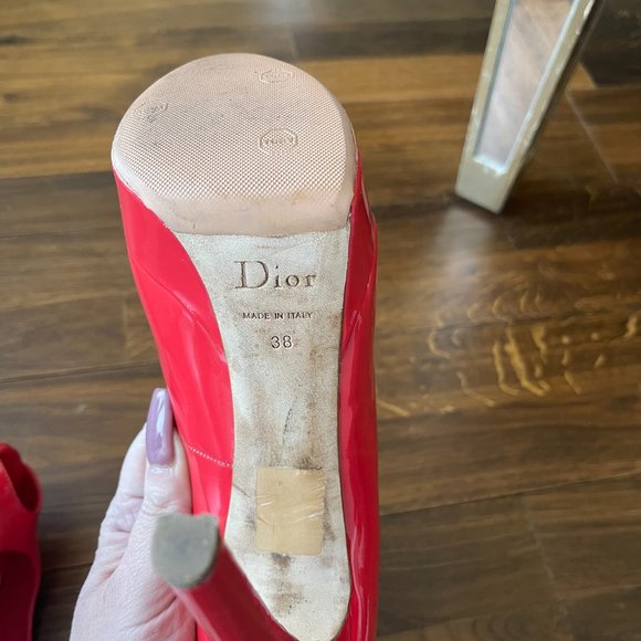 Christian Dior Patent Leather Platform Shoes - Picture 3 of 4